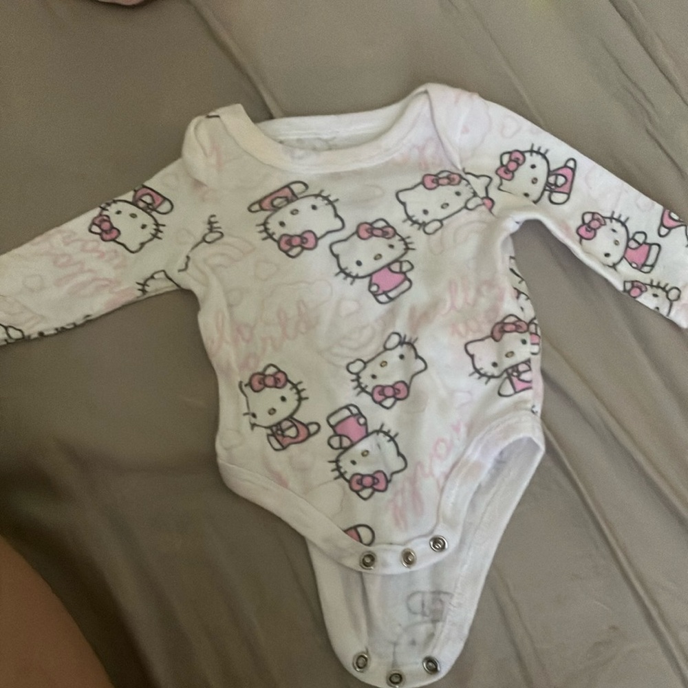 Hello Kitty Pink and White Kids One Piece